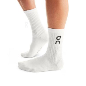 Calcetines On Running Logo 3-Pack Hombre Blancos | On_MX8128