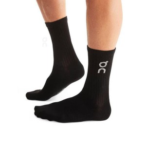 Calcetines On Running Logo 3-Pack Mujer Negros | On_MX9098