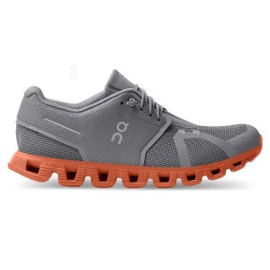 Tenis On Running Cloud 5 Hombre Grises Naranjas | On_MX8565