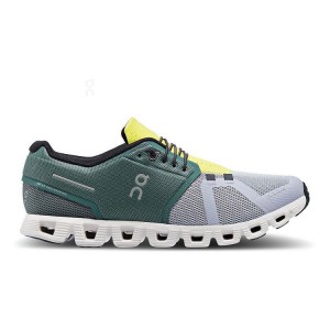 Tenis On Running Cloud 5 Hombre Verdes Grises | On_MX8562