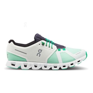 Tenis On Running Cloud 5 Push Hombre Blancos Verdes | On_MX9104