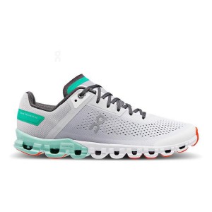 Tenis para Correr On Running Cloudflow Mujer Grises Turquesa | On_MX8274