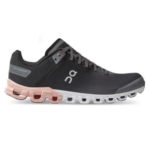 Tenis para Correr On Running Cloudflow Mujer Negros Rosas | On_MX8456