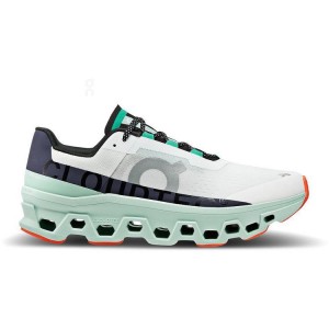 Tenis para Correr On Running Cloudmonster Hombre Blancos Turquesa | On_MX8557