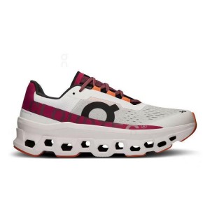 Tenis para Correr On Running Cloudmonster Mujer Grises Rojos | On_MX8187