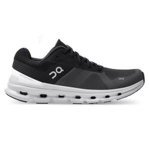 Tenis para Correr On Running Cloudrunner Hombre Negros Blancos | On_MX9115