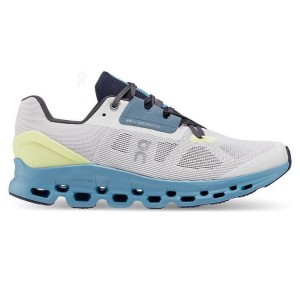 Tenis para Correr On Running Cloudstratus Hombre Grises Amarillos | On_MX9142