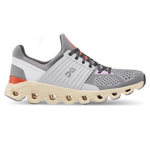 Tenis para Correr On Running Cloudswift Mujer Grises Beige | On_MX8898