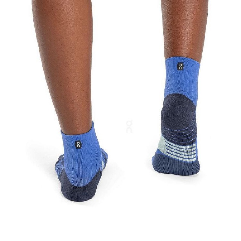 Calcetines On Running Performance Mid Mujer Azules | On_MX8720