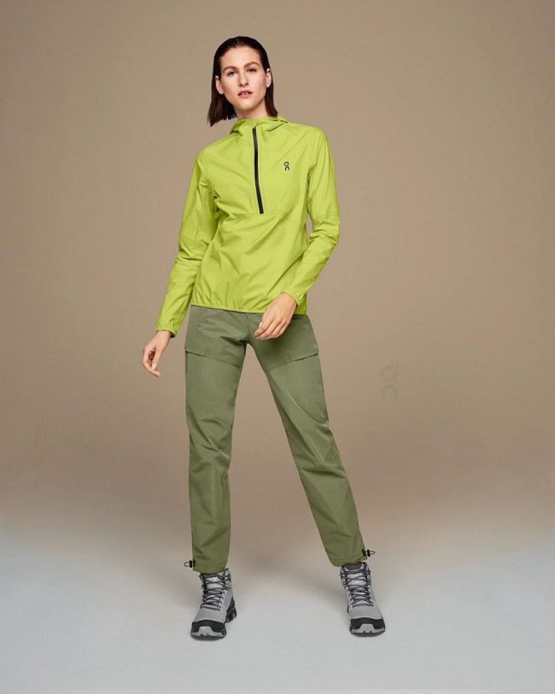 Chamarras On Running Impermeables Anorak Mujer Verdes | On_MX8693