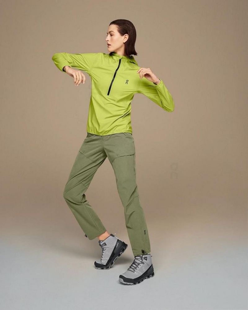 Chamarras On Running Impermeables Anorak Mujer Verdes | On_MX8693