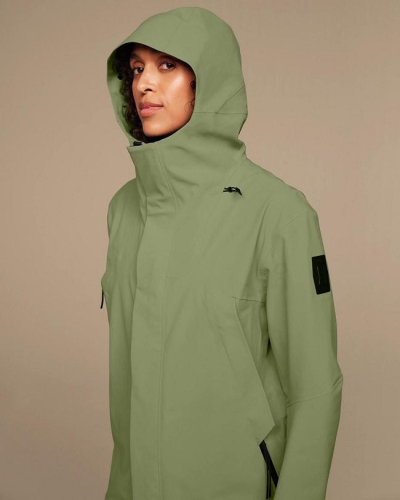 Chamarras On Running Parka Mujer Verde Oliva | On_MX9011