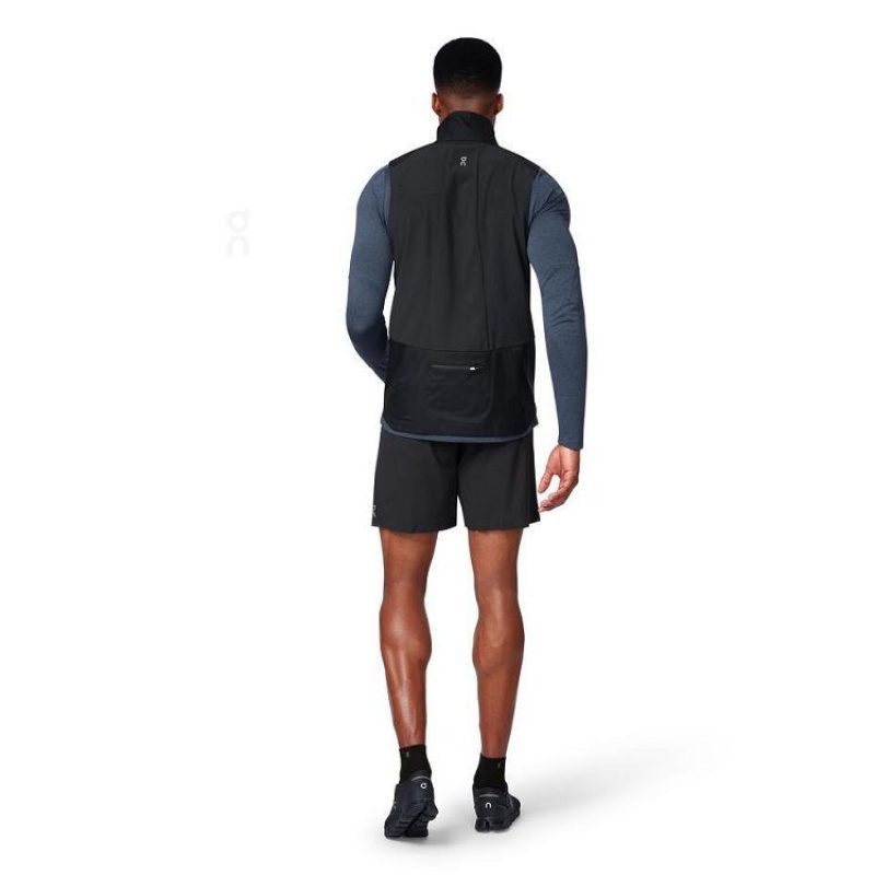 Chamarras On Running Weather Vest Hombre Negros | On_MX8489