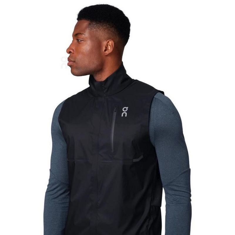 Chamarras On Running Weather Vest Hombre Negros | On_MX8489