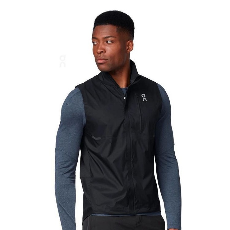 Chamarras On Running Weather Vest Hombre Negros | On_MX8489