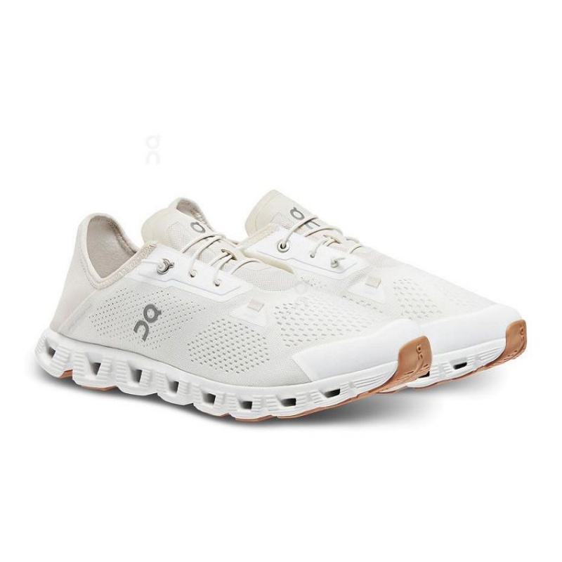 Tenis On Running Cloud 5 Coast Hombre Blancos Beige | On_MX8369