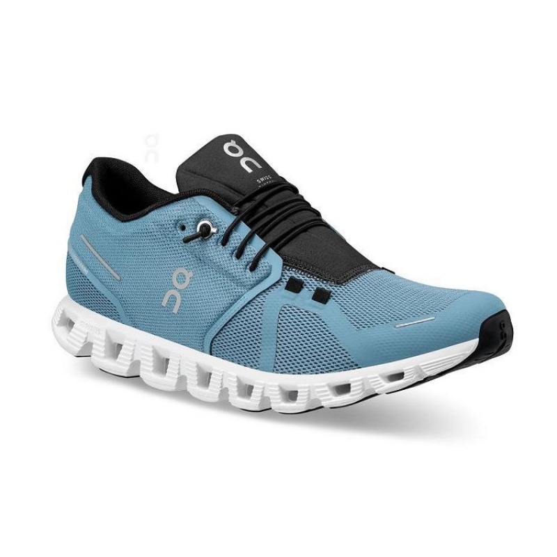 Tenis On Running Cloud 5 Hombre Azules Negros | On_MX8451