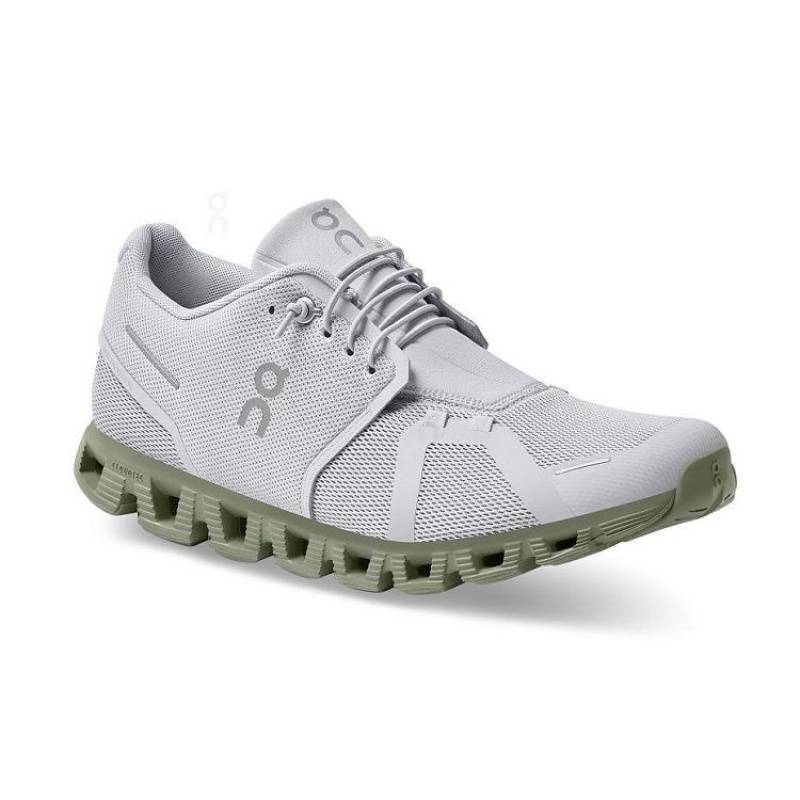 Tenis On Running Cloud 5 Hombre Grises Verde Oliva | On_MX8527