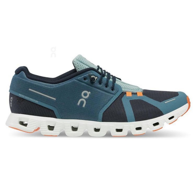 Tenis On Running Cloud 5 Push Hombre Azules | On_MX8616