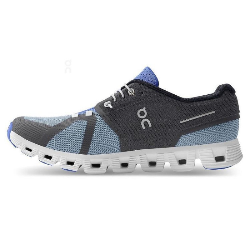 Tenis On Running Cloud 5 Push Hombre Grises Azules | On_MX8458