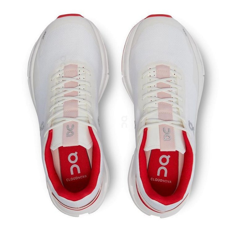 Tenis On Running Cloudnova Form Mujer Blancos Rojos | On_MX8239