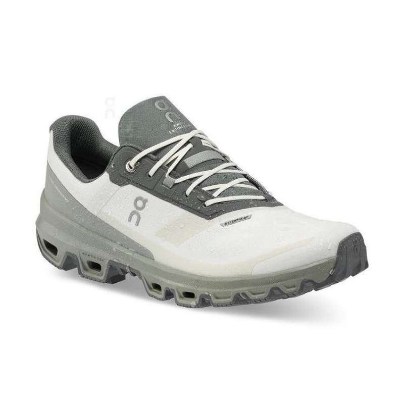 Tenis de Senderismo On Running Cloudventure Impermeables Hombre Blancos Verde Oliva | On_MX9048