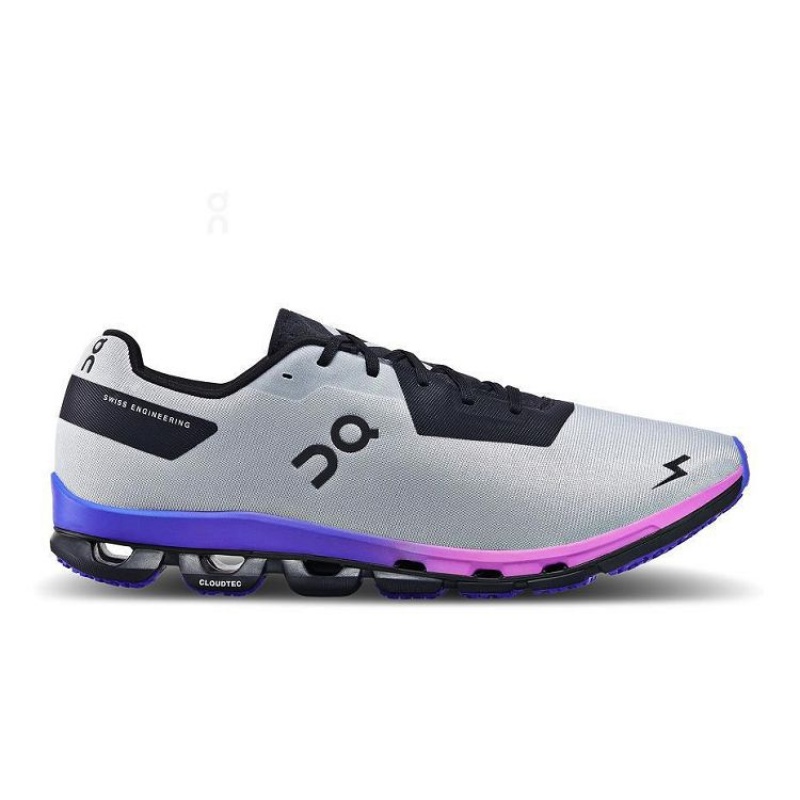 Tenis para Correr On Running Cloudflash Sensa Hombre Grises Morados | On_MX8168