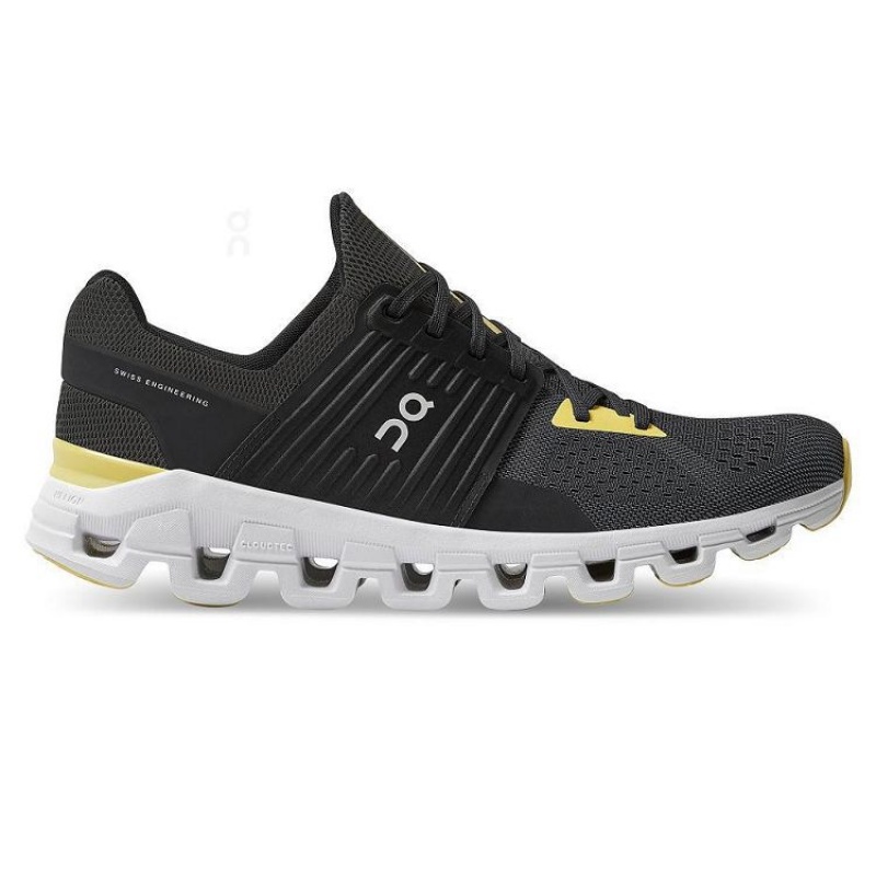 Tenis para Correr On Running Cloudswift Hombre Negros Amarillos | On_MX8790